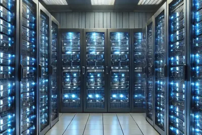 Hot and Cold Aisle Containment in Data Centers Photo