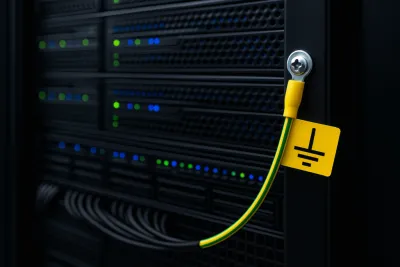 L’importance d’une mise à la terre adéquate des racks de serveurs Photo