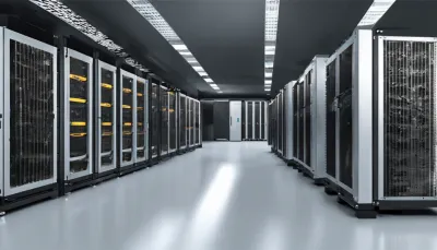 La température idéale de la salle serveur Photo