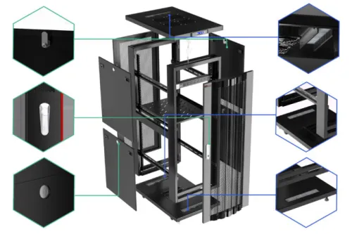 42U 39″ Depth IT & Telecom Cabinet SRF 42.6.10.M photo