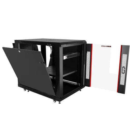 12U 35″ Depth PORTABLE UNDER DESK 19″ Enclosure SYSRACKS SRW 12.900 photo