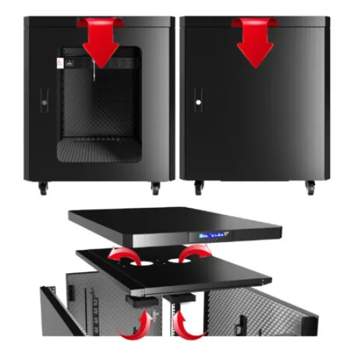 12U 35″ Depth Under Desk Sound Proof Server Cabinet SP 12.900 photo