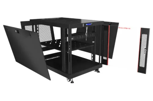 12U 35″ Depth PORTABLE UNDER DESK 19″ Enclosure SYSRACKS PR 12.900 photo