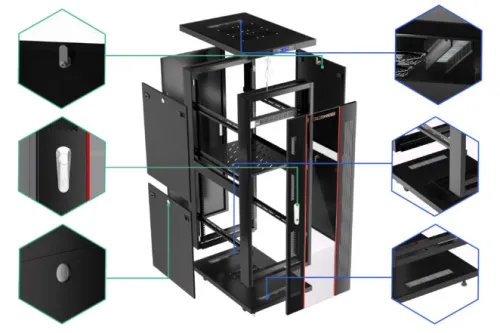 37U 32″ Depth IT & Telecom Cabinet SRF 37.6.8 photo