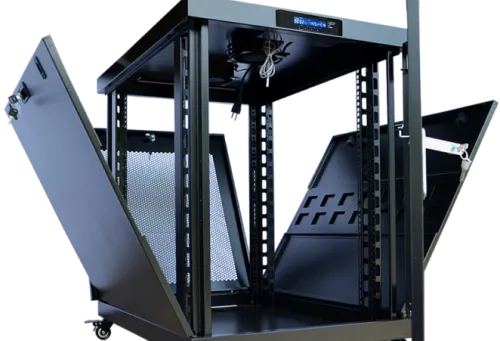 15U 35″ Depth PORTABLE UNDER DESK 19″ Enclosure SYSRACKS PR 15.900 photo