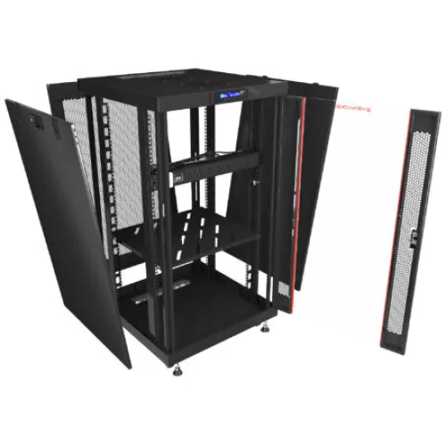 18U 24″ Depth PORTABLE UNDER DESK 19″ Enclosure SYSRACKS PR 18.600 photo