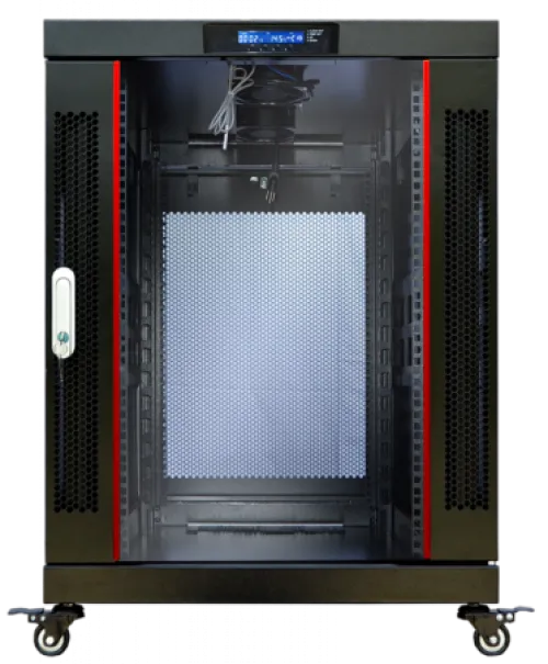 18U 24″ Depth PORTABLE UNDER DESK 19″ Enclosure SYSRACKS PR 18.600 photo