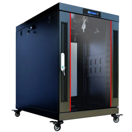 18U 24″ Depth PORTABLE UNDER DESK 19″ Enclosure SYSRACKS PR 18.600 photo