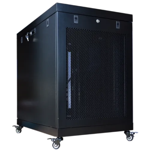 18U 24″ Depth PORTABLE UNDER DESK 19″ Enclosure SYSRACKS PR 18.600 photo