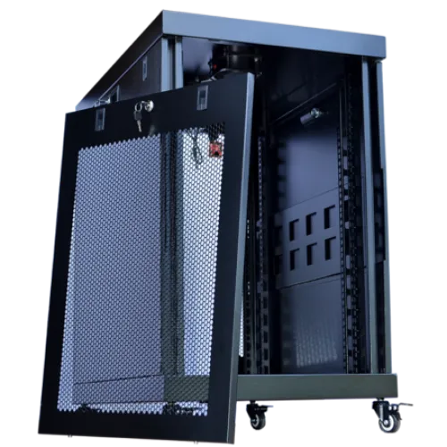 18U 24″ Depth PORTABLE UNDER DESK 19″ Enclosure SYSRACKS PR 18.600 photo