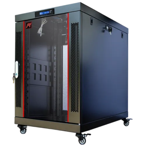 18U 24″ Depth PORTABLE UNDER DESK 19″ Enclosure SYSRACKS PR 18.600 photo