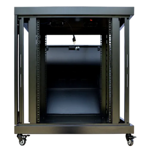 18U 24″ Depth PORTABLE UNDER DESK 19″ Enclosure SYSRACKS PR 18.600 photo