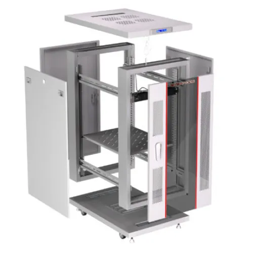 27U 35″ Depth (24×35×57) 19″ IT & Telecom Cabinet SYSRACKS SRF 27.6.9 G photo