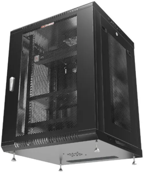 15U 24″ Depth Wall Mount 19″ MESH Enclosure SYSRACKS SRW 15.600M photo