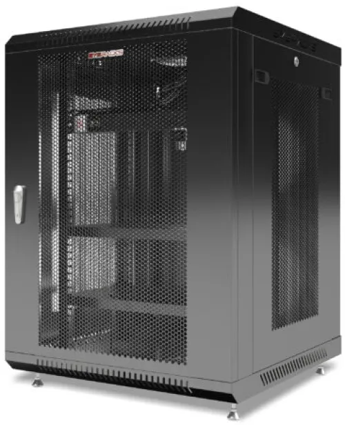 15U 24″ Depth Wall Mount 19″ MESH Enclosure SYSRACKS SRW 15.600M photo