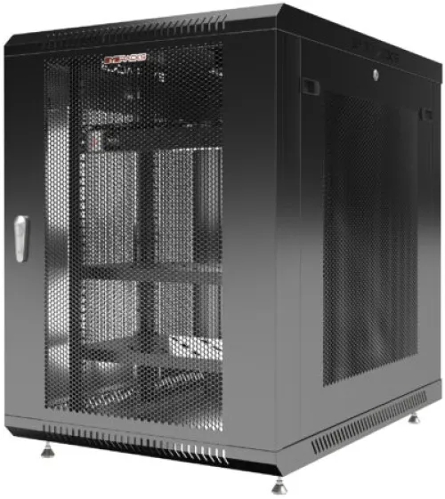 15U 35″ Depth PORTABLE UNDER DESK 19″ MESH Enclosure SYSRACKS SRW 15.900M photo