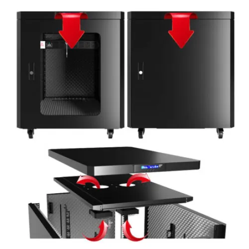 18U 35″ Depth Under Desk Sound Proof Server Cabinet SP 18.900 photo