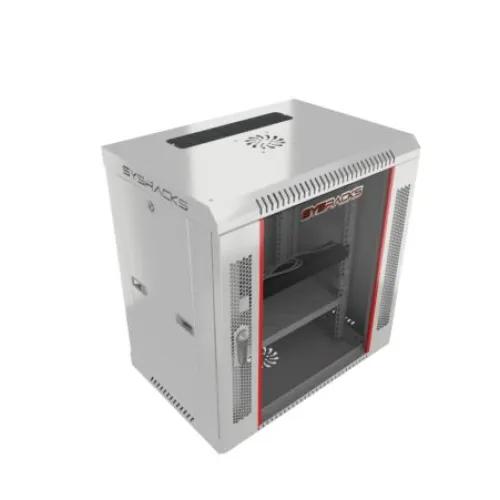 12U 18″ Depth Wall Mount 19″ GREY Enclosure photo