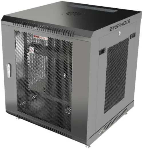12U 24″ Depth Wall Mount 19″ MESH Enclosure SYSRACKS SRW 12.600M photo