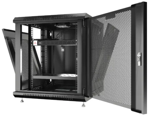 12U 24″ Depth Wall Mount 19″ MESH Enclosure SYSRACKS SRW 12.600M photo
