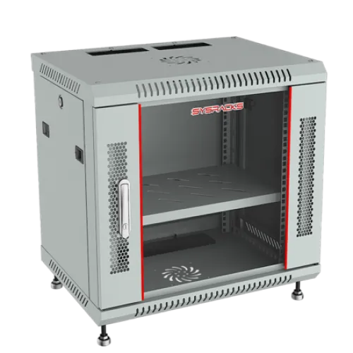 12U 24″ Depth (24×24×24,5) Wall Mount 19″ Enclosure SYSRACKS SRW 12.600 G photo