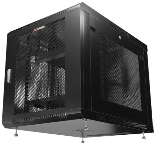 12U 35″ Depth PORTABLE UNDER DESK 19″ MESH Enclosure SYSRACKS SRW 12.900M photo