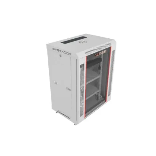 15U 18″ Depth Wall Mount 19″ GREY Enclosure photo