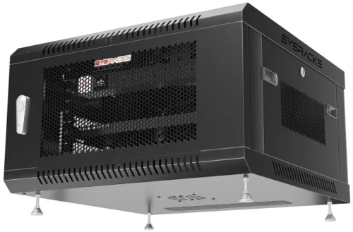 6U 24″ Depth Wall Mount 19″ MESH Enclosure SYSRACKS SRW 6.600M photo