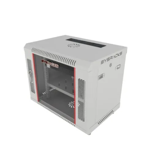 9U 18″ Depth Wall Mount 19″ GREY Enclosure photo