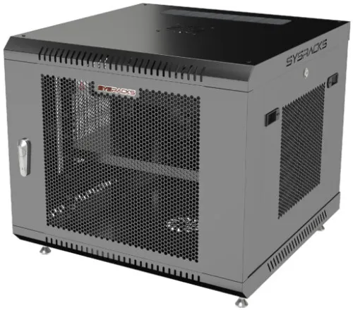 9U 24″ Depth Wall Mount 19″ MESH Enclosure SRW 9.600M photo