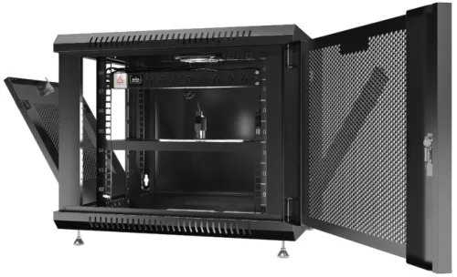 9U 24″ Depth Wall Mount 19″ MESH Enclosure SRW 9.600M photo