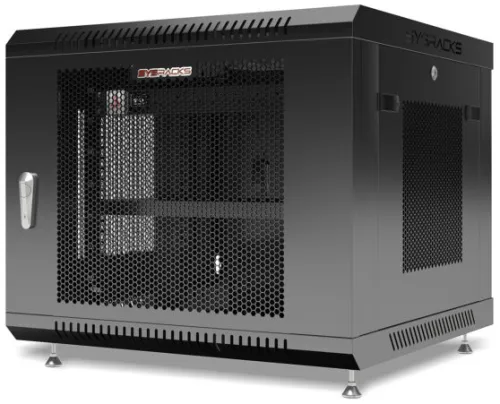 9U 24″ Depth Wall Mount 19″ MESH Enclosure SRW 9.600M photo