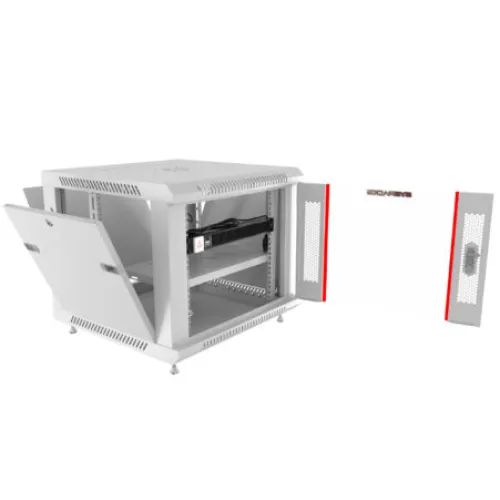 9U 24″ Depth (24×24×19) Wall Mount 19″ Enclosure SYSRACKS SRW 9.600 G photo