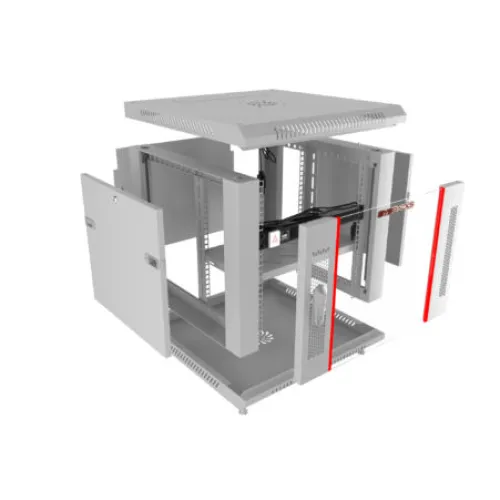 9U 24″ Depth (24×24×19) Wall Mount 19″ Enclosure SYSRACKS SRW 9.600 G photo