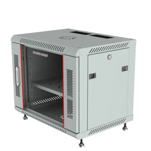 9U 24″ Depth (24×24×19) Wall Mount 19″ Enclosure SYSRACKS SRW 9.600 G photo